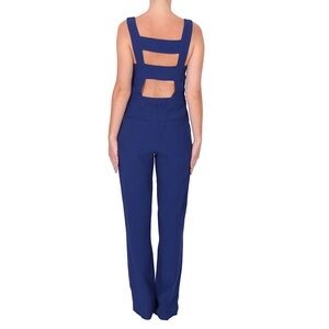 A.L.C. NWT Reed Cutout Open Back Jumpsuit Blue 2